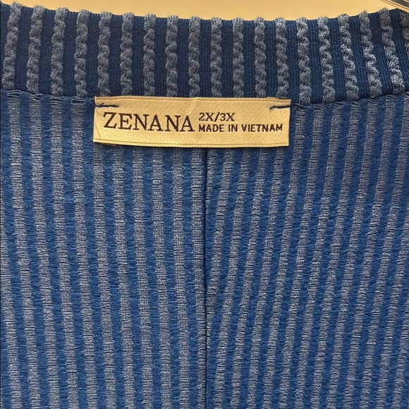 CHIC SOUL Blue V-Neck Knit Top NWOT - Picture 2 of 5